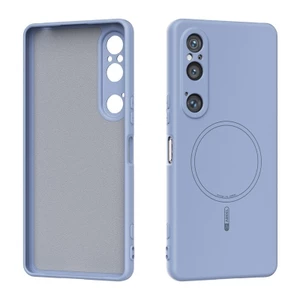 Mỏng & Ánh Sáng Da Cảm Giác Ture Liquid Tích Hợp Từ Tính Mềm Ốp Lưng Điện Thoại Sony Xperia 1 VI 5 V 1 VII 10 V 1V 5 VI Vỏ Chống Sốc