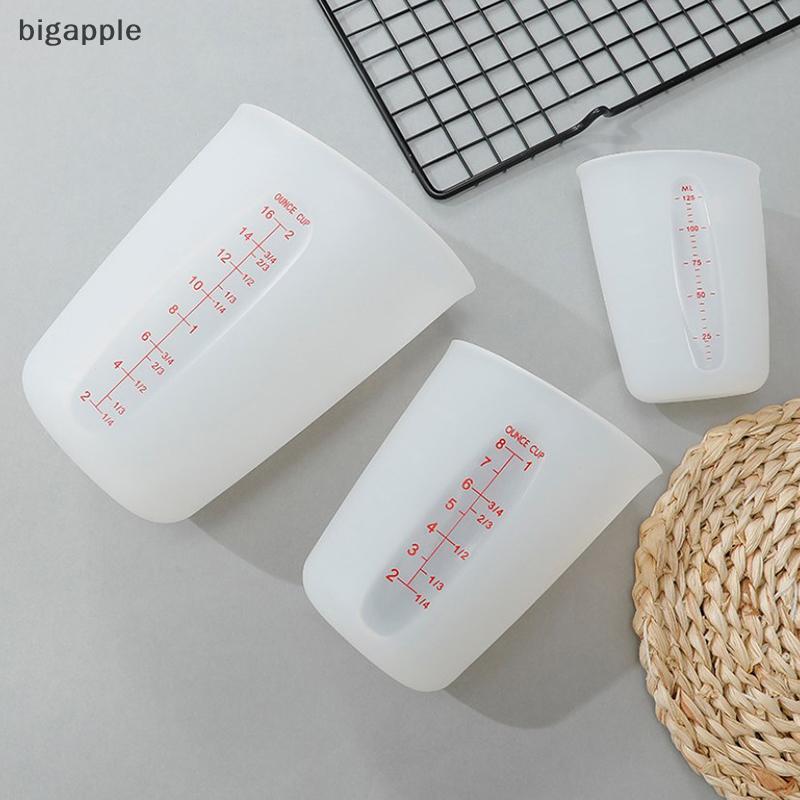 Dụng Cụ Cốc Đo Silicon bigapple 125 / 250 / 500ml Có Cân Làm Đồ Trang Sức RDG