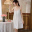 Nữ Đệm Gợi Cảm Sling Váy Ngủ Nữ Thường Ngày Homewear Váy Trắng Đồ Ngủ