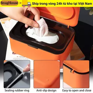 SNUGHOUSE Hộp đựng khăn giấy ướt Thiết thực tại nhà Giá đỡ khăn lau văn phòng