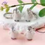 HFTOY Hoạt Hình Dễ Thương Chim Cánh Cụt Móc Khóa 3D Floing Chó Móc Khóa Mặt Dây Chuyền Túi Trang Trí Chìa Khóa Treo Phụ Kiện Trang Trí Quà Tặng Cặp Đôi ~