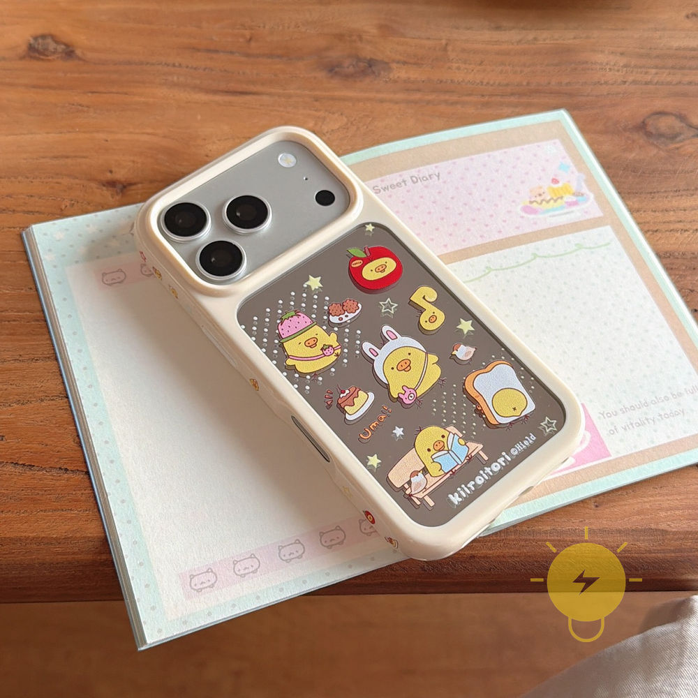 Phone Case For iPhone 17 Pro Max 16 15 14 13 TPU Mirror Aesthetic Korean Cute