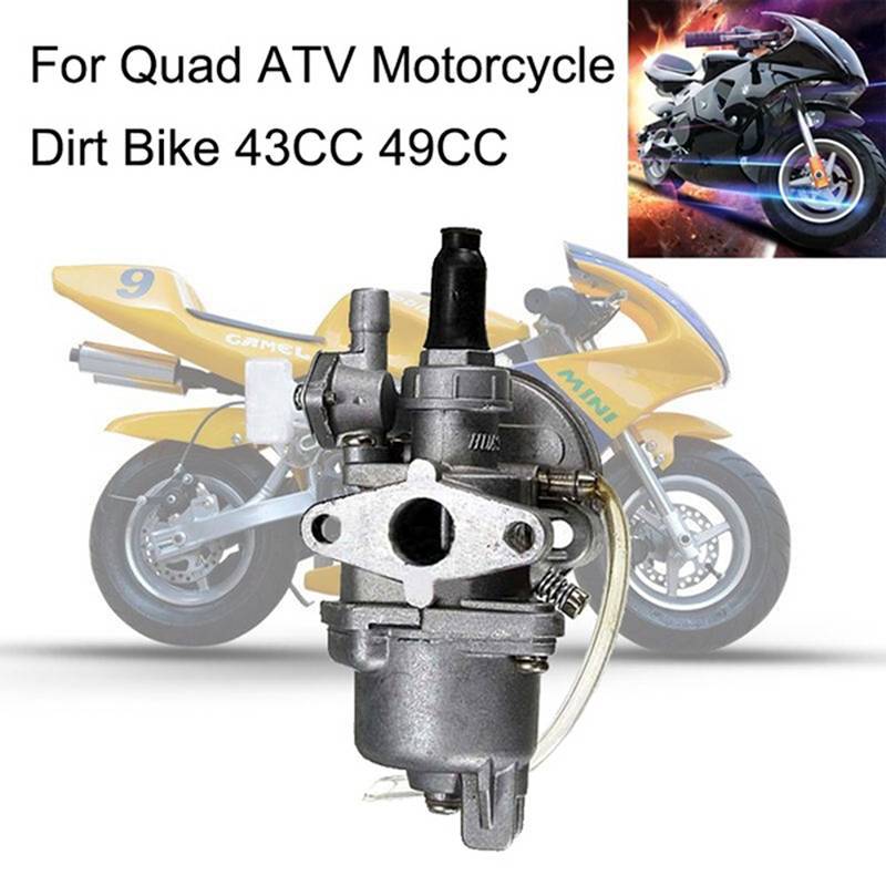 E-WOITD Carb Bộ Chế Hòa Khí Cho 47cc 49cc Bộ Phận Động Cơ Nhà Thơ Bụi Bẩn Xe Đạp Mini Moto ATV Quad E-WOITD