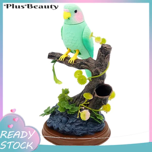 < Pluscloth > Đồ chơi chim điện tử Điều khiển bằng giọng nói Lễ hội tương tác Quà tặng mô phỏng Đồ chơi vẹt chim cho trẻ em