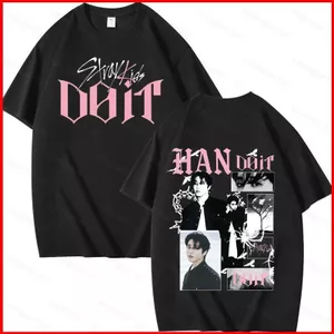 YB1 Stray Kids DO IT 220G dày cotton tee người hâm mộ quà tặng tour du lịch thế giới Áo thun tay ngắn hàng đầu 11cm-6XL BY1