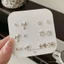 Mùa Xuân Phong Cách Mới Nhỏ Tinh Tế Bạc Sáu Mảnh Bộ Bông Tai Bán Buôn Nữ Bạc Kim Tình Yêu Ánh Sáng Sang Trọng Sang Trọng Sang Trọng Sang Trọng Sang Trọng Bông Tai