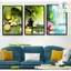 Bộ 3 bức tranh decor spa HC, dán tường dễ dàng với cấu trúc da và mẫu đa dạng, kèm keo dán sẵn.