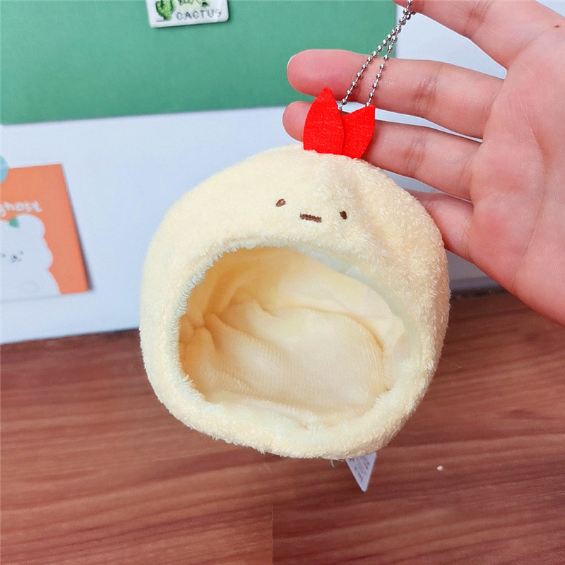 SQ5 (Không có búp bê) Sumikko gurashi Plushie House Móc khóa Ebi Furai No Shippo Theo chủ đề Mini Nest Túi dễ thương Charm QS5