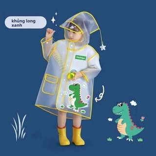 Áo mưa EVA cho bé – Mũ rộng chống mưa, áo choàng hoạt hình dễ thương