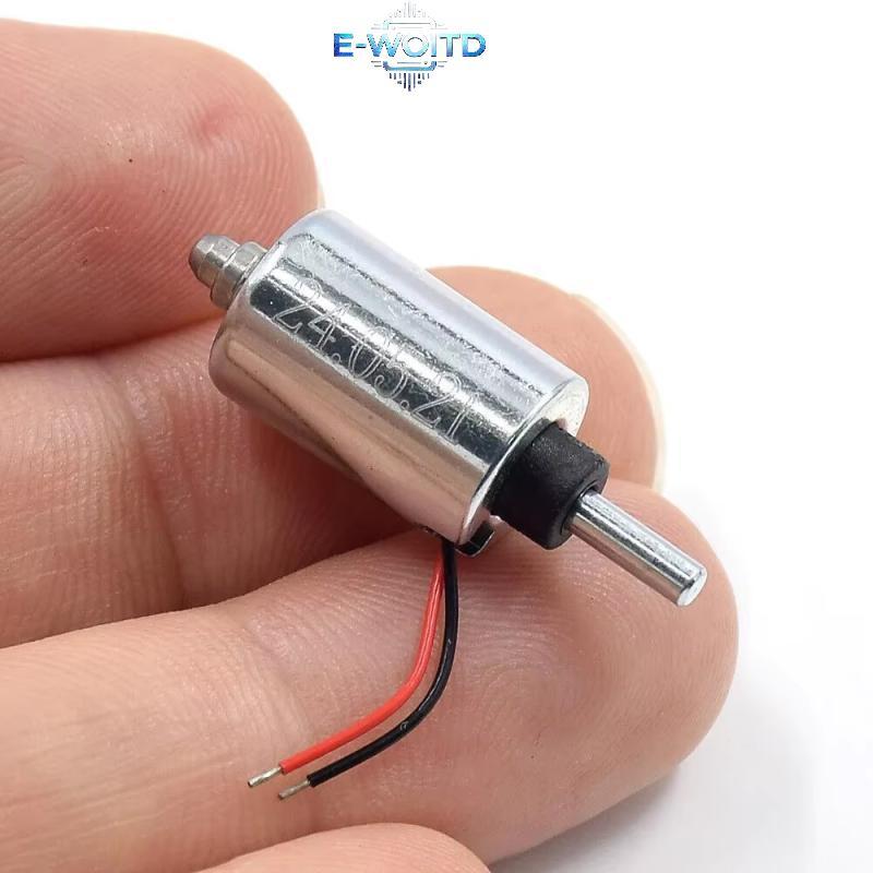E-WOITD 1 Cái DIY Vân Tay Lo DC 7.4V 9V 12V Mini Tròn 10MM Xi Lanh Hút Đẩy-Pull Loại Tuyến Tính Từ Điện Từ E-WOITD