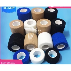 Băng thể thao đầy màu sắc quấn đàn hồi tự dính để bảo vệ thể thao