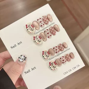 Mùa Thu Handmade Mặc Phong Cách Ngắn Có Mũ Trùm Đầu Nơ Mắt Mèo KT Ba Chiều Hoạt Hình Dễ Thương Có Thể Tháo Rời Miếng Dán