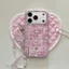 Ốp Điện Thoại Cho iPhone 17 Pro Max 16 15P Girly Sweet Suger Bunny Họa Tiết Đáng Yêu Màu Hồng Mềm TPU Chống Trầy Xước Vỏ Chống Bụi Bẩn Chống Rơi Với Chuỗi Hạt Chống Mất