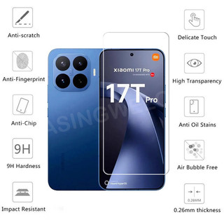 Dành Cho Xiaomi 17T Pro 5G 2026 17T 15T 17 Pro Max Ultra 4G 5G Full Cover Kính Cường Lực Mặt Trước Phim Bảo Vệ Màn Hình Mặt Sau Ống Kính Máy Ảnh Phim Bảo Vệ