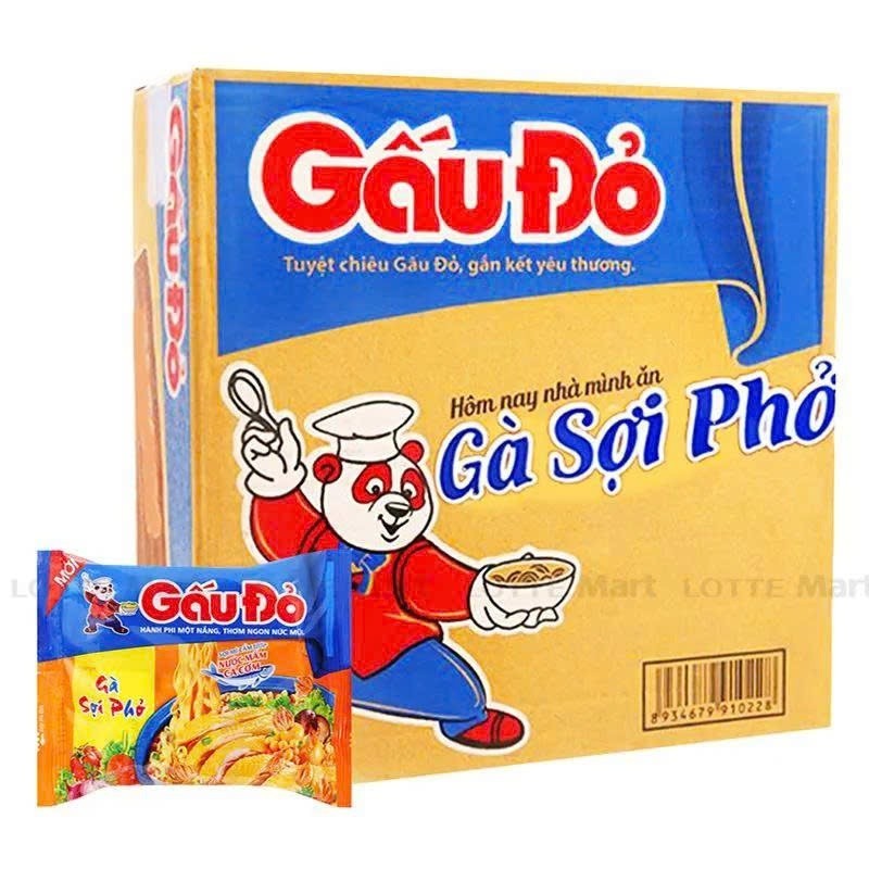 Mì Gấu Đỏ Gà Sợi Phở (30 Gói)_0327 thùng