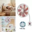 Quạt Làm Mát YUJUNI, Quạt Ổ Cắm Tường Treo Tường Bảy Lá, Di Động 360 Độ Có Thể Điều Chỉnh 3 Chiều Cắm Tiết Kiệm Năng Lượng Nhà Bếp Quạt Mini Mùa Hè