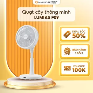 Quạt cây thông minh Lumias F09 - 29W, 8 cấp độ gió - BH 12 Tháng
