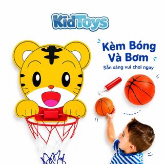 Bộ Bóng Rổ Mini Hình Ếch Xanh KidToys - Kèm Bóng Và Bơm Cho Bé Chơi Vận Động