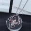 HNKMP 3D UV Glow In The Dark Spider Nelace, Gothic Hip Hop Hợp kim Côn trùng Halloween Goth Phụ kiện.