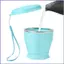 Cốc có thể gập lại 8.8oz / 260ml Cốc uống nước cấp thực phẩm Chai nước giải khát lạnh chống rò rỉ cho cắm trại mueadsyvn