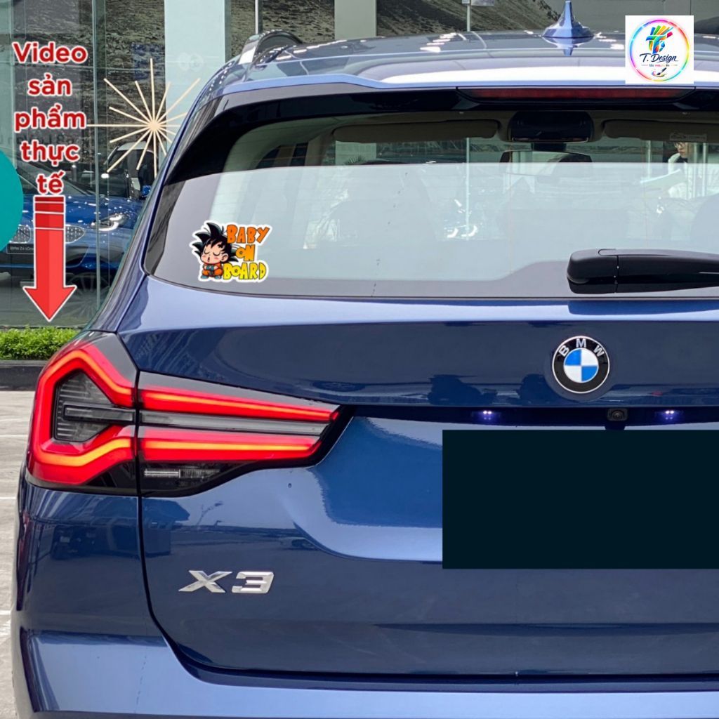 "Tem Dán Xe 'Songuku Baby In Car' - Decal Ô Tô Chống Nước Dành Cho Gia Đình Có Trẻ Nhỏ - Mày Mò Store"