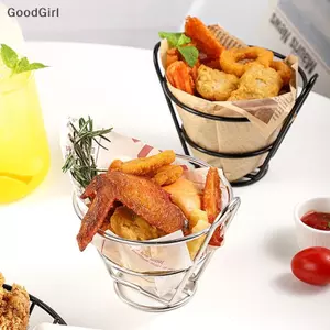 Giỏ Khoai Tây Chiên Sna Buet Chiên Chien Chip Giỏ Bảo Quản Thực Phẩm Chiên Giỏ Lọc Dầu Hộp Đựng Bộ Đồ Ăn Sáng Tạo VN