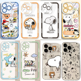 Ốp Điện Thoại Cho Infinix Tecno Pova 2 3 4 5 6 Pro 7 Camon 40 Pro 5G POP 5 LTE Cover Hoạt Hình Snoopy Silicone Họa Tiết Dễ Thương Bảo Vệ Ống Kính Mềm Trong Suốt Chống Sốc TPU Trong Suốt
