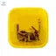 1 Quart Sharps Hộp Đựng Biohazard Xử Lý Lưỡi Kim Thùng Rác Màu Vàng