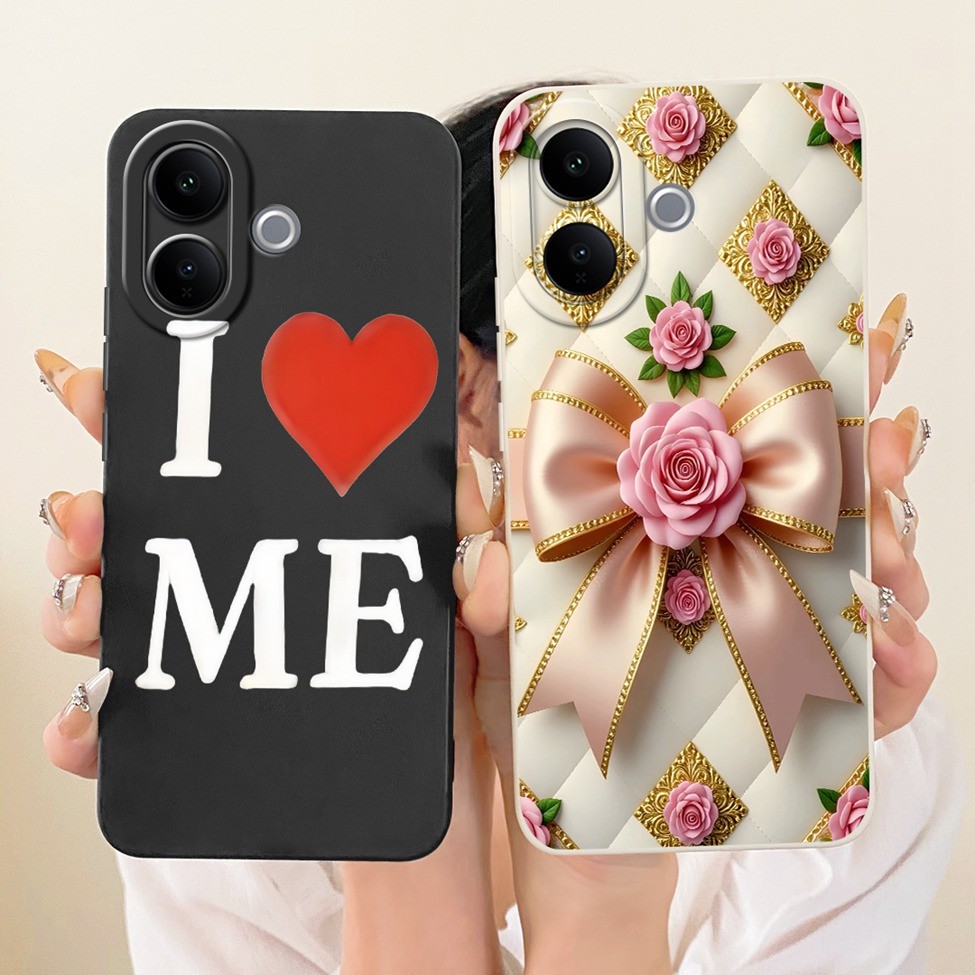 Dành Cho Vivo V60 Lite 4G V2530 V2549 5G V2529 Vỏ Cho Vivo V60 Lite 5G Ốp Lưng Silicon Thời Trang Mèo Dễ Thương Họa Tiết Vui Nhộn