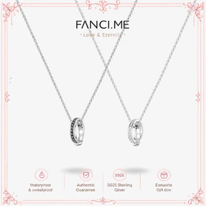 FANCIME "Thời gian bên nhau" Vòng cổ bạc hứa hẹn
