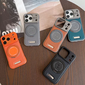 Thích hợp cho iPhone17ProMax Ốp điện thoại Giá đỡ xoay hương liệu không viền Apple 16 Vỏ bảo vệ cao cấp 15