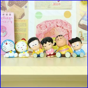 SQ3 6 Nhân Vật Hành Động Doremon Noramyaako Big G Nobita Nobi Shizuka Minamoto Honekawa Suneo Mô Hình Búp Bê Trang Trí Xe QS3