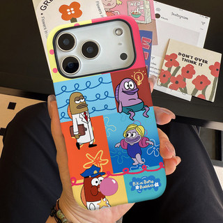 Họa tiết chú hề sai lầm với vỏ bảo vệ chân đế ngôi sao cho iPhone 11 12promax 13pro15pro 15promax 14 14promax 14pro 16 pro max 16 plus 17 17promax ốp lưng hai trong một