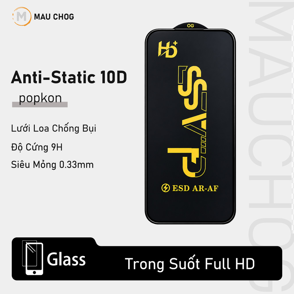 Kính Cường Lực Trong Suốt Chống Tĩnh Điện Dễ Dán Cho Điện Thoại iPhone 17 Pro Max 16 15 14 13 12