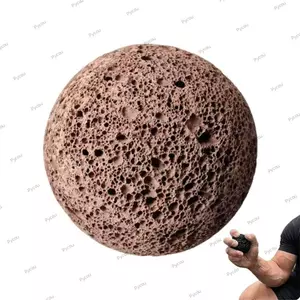 Bóng Callus cầm tay PYCOU, Đá nham thạch tự nhiên Callus Building Hand Grip Ball, Mini 5cm Họa tiết xốp Grip Strength Training Ball cho Climbers Cử tạ