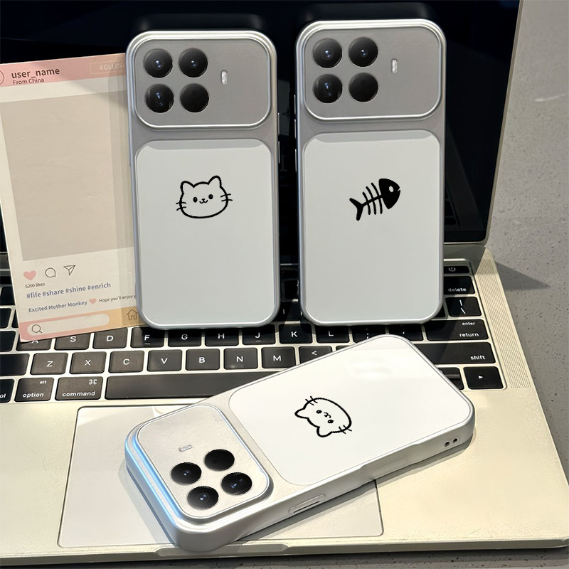 PBZZ Ốp Lưng Cho xiaomi 15t 15 pro 15 ultra 5g Vỏ Điện Thoại Lo Âu Vỏ Mềm Chống Sốc Thiết Kế Mới Thẩm Mỹ Cặp Đôi Mèo Hoạt Hình Dễ Thương DSCYGT1