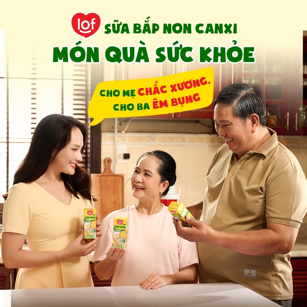 Sữa bắp non canxi LOF thùng 24 hộp x 180ml