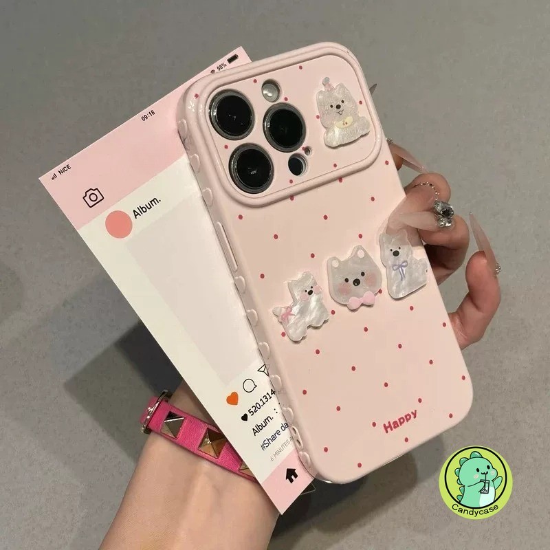 Ốp Điện Thoại Trái Tim Tình Yêu Bên Cho OPPO Reno 15F 15 FS 15 Pro Max Mini 15C 14 13 11 9 Pro 8 8Z 7Z 7 Lite 5G Vỏ Sang Trọng Hoạt Hình Dễ Thương 3D West Highland Dog Vỏ Mềm Chống Sốc