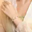 PNPIA- Phước Lành Luy Cặp Đôi Kính Tình Bạn Thỏ Vòng Tay Thời Trang Hạt Đá Tự Nhiên Cho Nữ Trang Sức Quà Tặng
