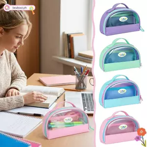 Bút chì BEABOUT,|Túi đựng bút nhiều lớp màu, Túi đựng bút chì dung tích lớn di động dành cho học sinh