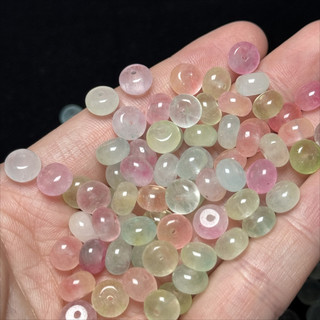 ((20 chiếc) Crystal Ice Tricolor 8 x 5mm Abacus Hạt Ngọc Rời Hạt Tự Làm Vòng Tay Phụ Kiện