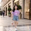 set quần đùi jean áo crotop hàn quốc sang chảnh bé gái 10-25kg, bộ hè đi chơi đi tiệc bé gái berie