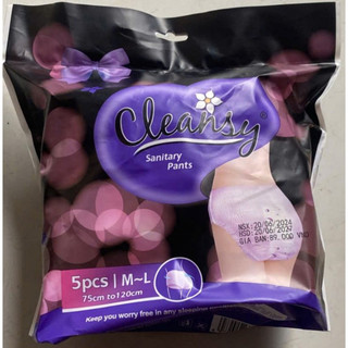 5 Miếng Băng VS quần Cleansy chính hãng chống tràn ,thấm hút nhanh Size  M-L( 75cm-120cm)