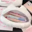 # HB # Kawaii Plush Rabbit Túi văn phòng phẩm dành cho học sinh Hộp đựng bút dung tích lớn di động Túi đựng mỹ phẩm cho phụ kiện văn phòng trường học.
