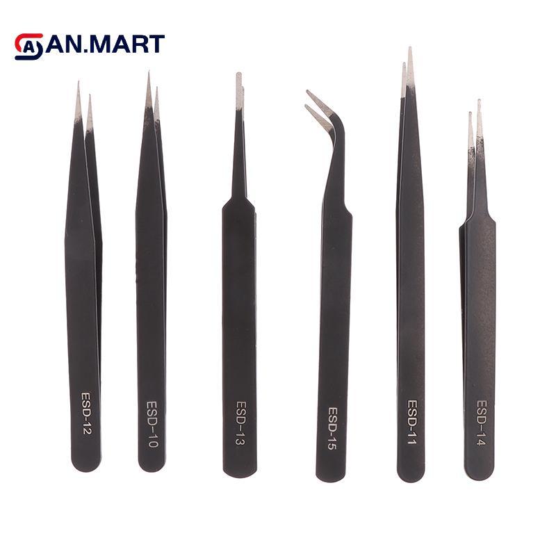 AN.MART 6 Cái Chính Xác s Bộ Dụng Cụ Sửa Chữa Bằng Thép Không Gỉ ESD Chống Tĩnh Điện Cho Điện Tử Mô Hình Hàn Trang Sức Makin VN