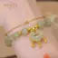 PNPIA- Luy Ngọc Cổ Chuông Mặt Dây Chuyền Đính Hạt Vòng Tay Phong Cách Trung Hoa Mây Tốt Lành Vòng Tay Hai Lớp Nữ Trang Sức Thời Trang