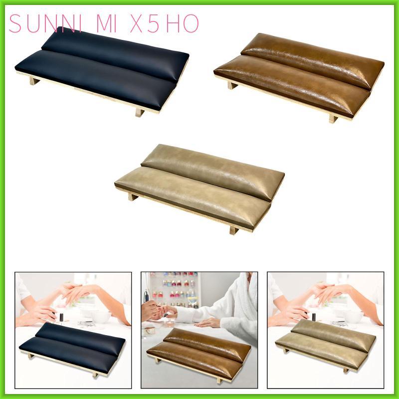 Gối Đệm Tay Làm Móng Tay Da PU Mềm Và Gỗ Đứng Cho Móng Tay Nghệ Thuật Phụ Kiện Trang Trí