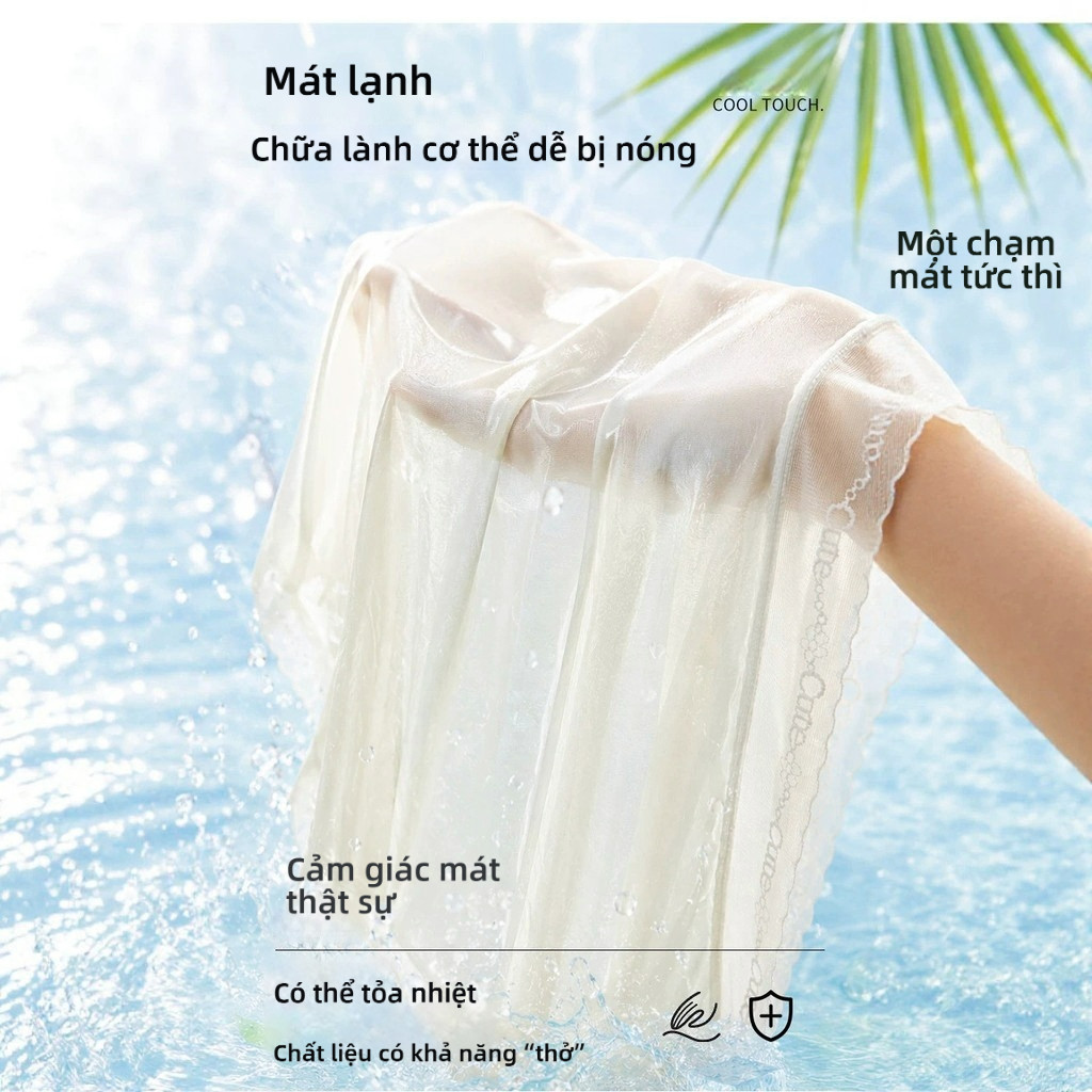 Quần lót nữ eo trung màu trơn liền khối co giãn cao thoáng khí mát êm bộ quà tặng