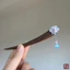 WHX-Hairpin {Cloud Double Thêu} Kẹp tóc ngắn 13cm Kẹp tóc bằng gỗ đàn hương chính hãng Thiết kế hai mặt Kẹp tóc cao cấp phù hợp thời trang