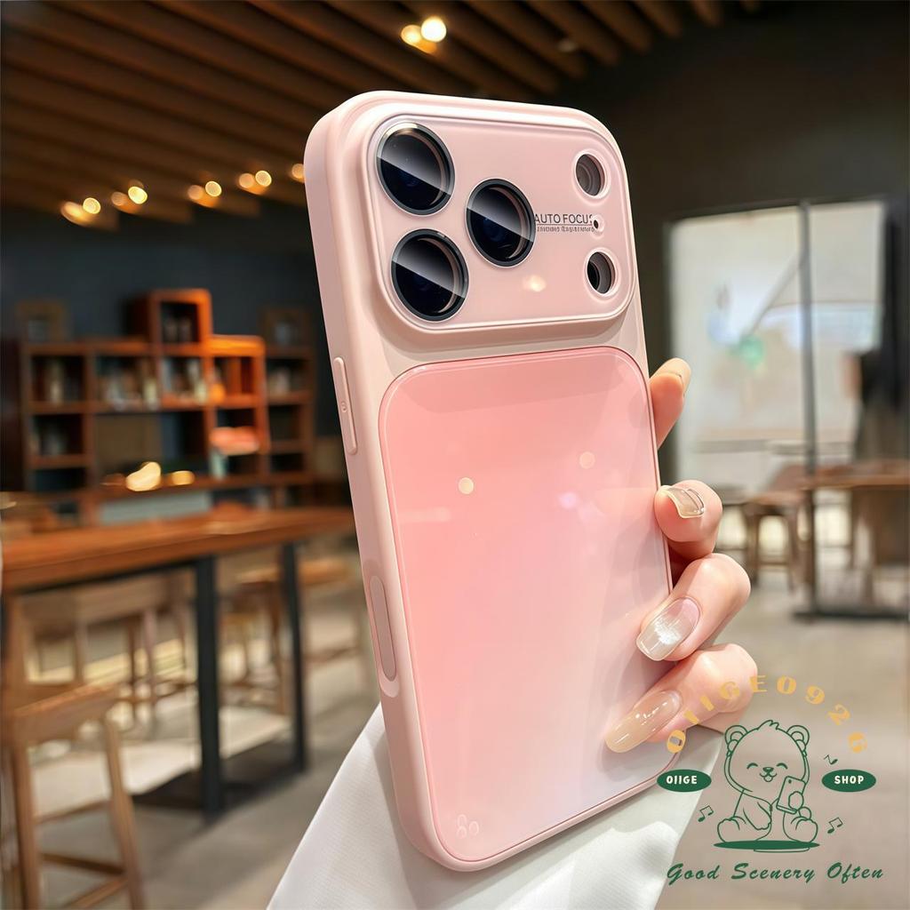 【 Ốp lưng iPhone17 】 Ốp điện thoại acrylic gradient nhạy cảm với da iphone17 Pro Max 16 15 14 13 vỏ cho vỏ iPhone vỏ mềm silicon TPU chống sốc